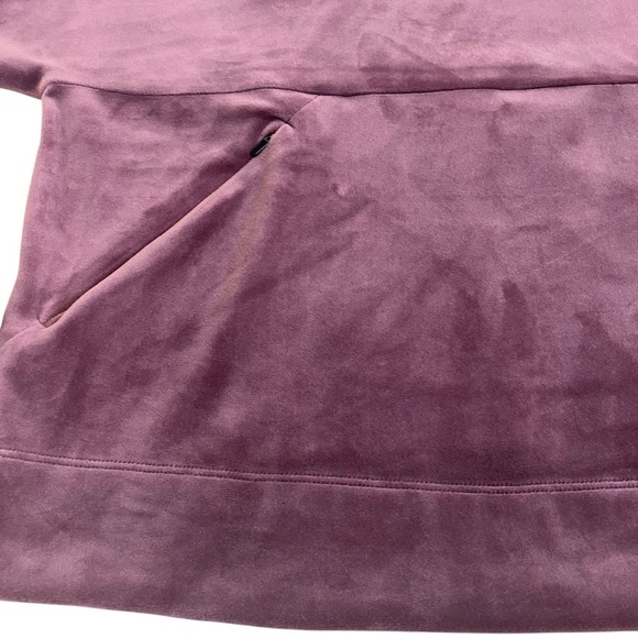 PrAna Phoenix Velour Top Funnel Neck in Raisin Soft Cozy Athleisure Yoga Sz S - Picture 10 of 16